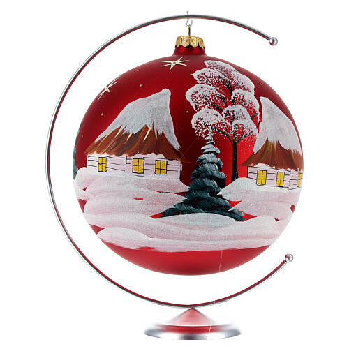 Halterung für Christbaumkugeln, silberfarben, für Ø bis 200 mm, Höhe 28 cm 3
