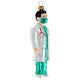 Doctor blown glass Christmas tree decoration s4