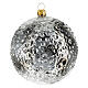 Moon Christmas tree ornament in blown glass s3