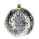 Moon Christmas tree ornament in blown glass s4