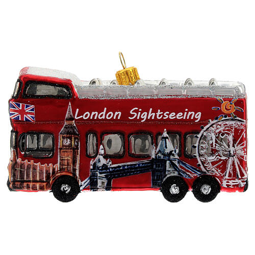 London tour bus Christmas tree ornament 1