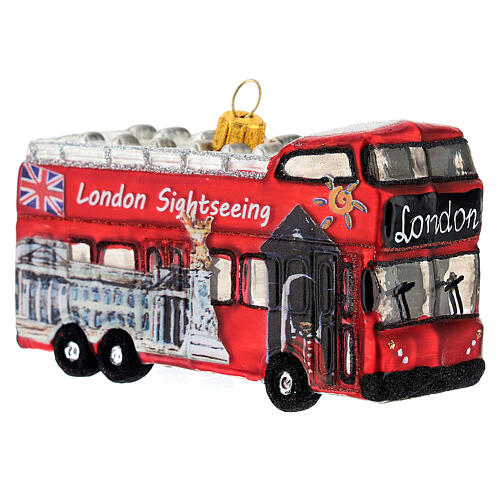 London tour bus Christmas tree ornament 4