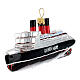 Schiff Queen Mary, Weihnachtsbaumschmuck aus mundgeblasenem Glas s5