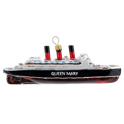 Queen Mary enfeite para árvore Natal vidro soprado 1