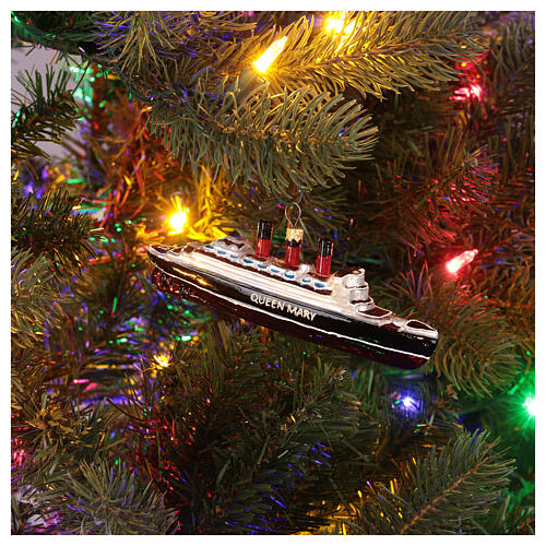 Queen Mary ship Christmas tree ornament 2