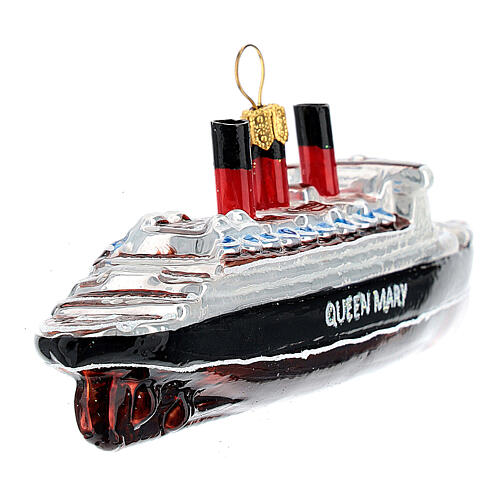 Queen Mary ship Christmas tree ornament 6
