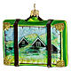 Iceland suitcase blown glass Christmas tree decoration s5