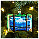 Iceland suitcase Christmas tree ornament blown glass s2