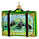 Iceland suitcase Christmas tree ornament blown glass s5