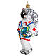 Astronaut blown glass Christmas tree decoration s3