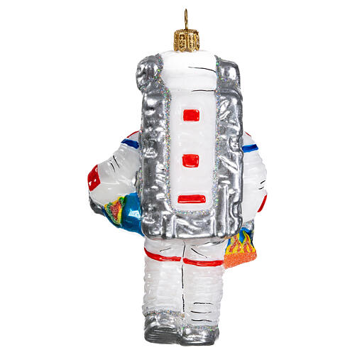 Astronauta addobbo vetro soffiato albero Natale 5