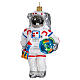 Astronauta addobbo vetro soffiato albero Natale s1