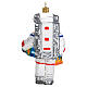 Astronauta addobbo vetro soffiato albero Natale s5