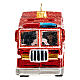 NY fire truck Christmas tree ornament in blown glass s5