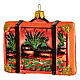 Africa suitcase blown glass Christmas tree decoration s5