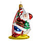 Windsurf Santa Claus blown glass Christmas tree decoration s3