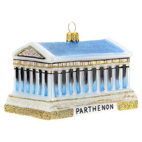 Parthénon décoration verre soufflé pour sapin 4
