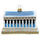 Parthenon Christmas tree ornament in blown glass s5