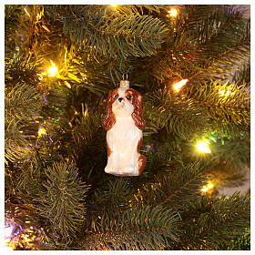Cavalier King Charles spaniel decoración árbol Navidad