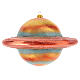 Saturno enfeite para árvore Natal vidro soprado s1