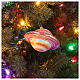 Saturn Christmas tree decoration in blown glass s2