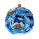 Terra enfeite para árvore Natal vidro soprado s4