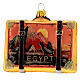 Mala Egito enfeite para árvore Natal vidro soprado s3