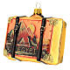 Egypt suitcase Christmas tree decoration in blown glass s4