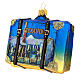 Tokyo suitcase Christmas ornament in blown glass s4