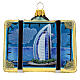 Dubai suitcase blown glass Christmas tree decoration s3