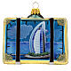 Valise Dubaï verre soufflé décoration pour sapin de Noël s3