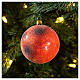 Marte enfeite para árvore Natal vidro soprado s2
