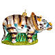 Triceratops blown glass Christmas tree decoration s5