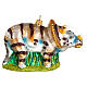 Triceratops Christmas tree decoration in blown glass s5