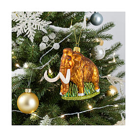 Mammut, Weihnachtsbaumschmuck aus mundgeblasenem Glas