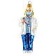 Woman doctor blown glass Christmas tree decoration s1