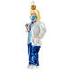 Woman doctor blown glass Christmas tree decoration s3