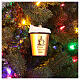 Takeaway coffee blown glass Christmas tree decoration s2