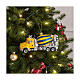 Camion betoniera addobbo vetro soffiato albero natale  s2