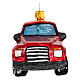 Pick up truck blown glass Christmas tree decoration s4