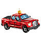 Pick up truck blown glass Christmas tree decoration s5