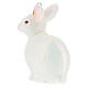 Weißes Kaninchen, Weihnachtsbaumschmuck aus mundgeblasenem Glas s6