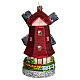 Moulin à vent hollandais décoration sapin de Noël en verre soufflé s6