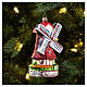 Dutch windmill Christmas tree decoration blown glass s2
