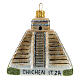 Chichen Itza-Pyramide, Weihnachtsbaumschmuck aus mundgeblasenem Glas s1