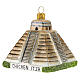 Chichen Itza-Pyramide, Weihnachtsbaumschmuck aus mundgeblasenem Glas s3