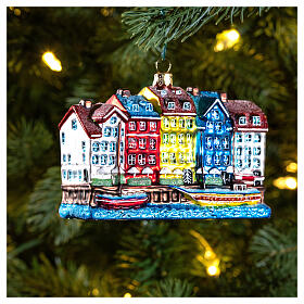 Nyhavn Copenaghen decoración vidrio soplado árbol Navidad