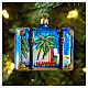 Hawaii suitcase blown glass Christmas tree decoration s2