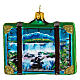 Suitcase Brazil Christmas tree decoration in blown glass s5