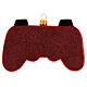 Red gamepad blown glass Christmas tree decoration s5